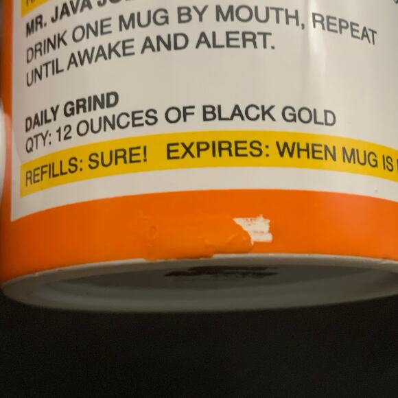 Pre scription Pill Bottle R X Coffee Mug Cup Big Mouth Toys - Picture 3 of 13